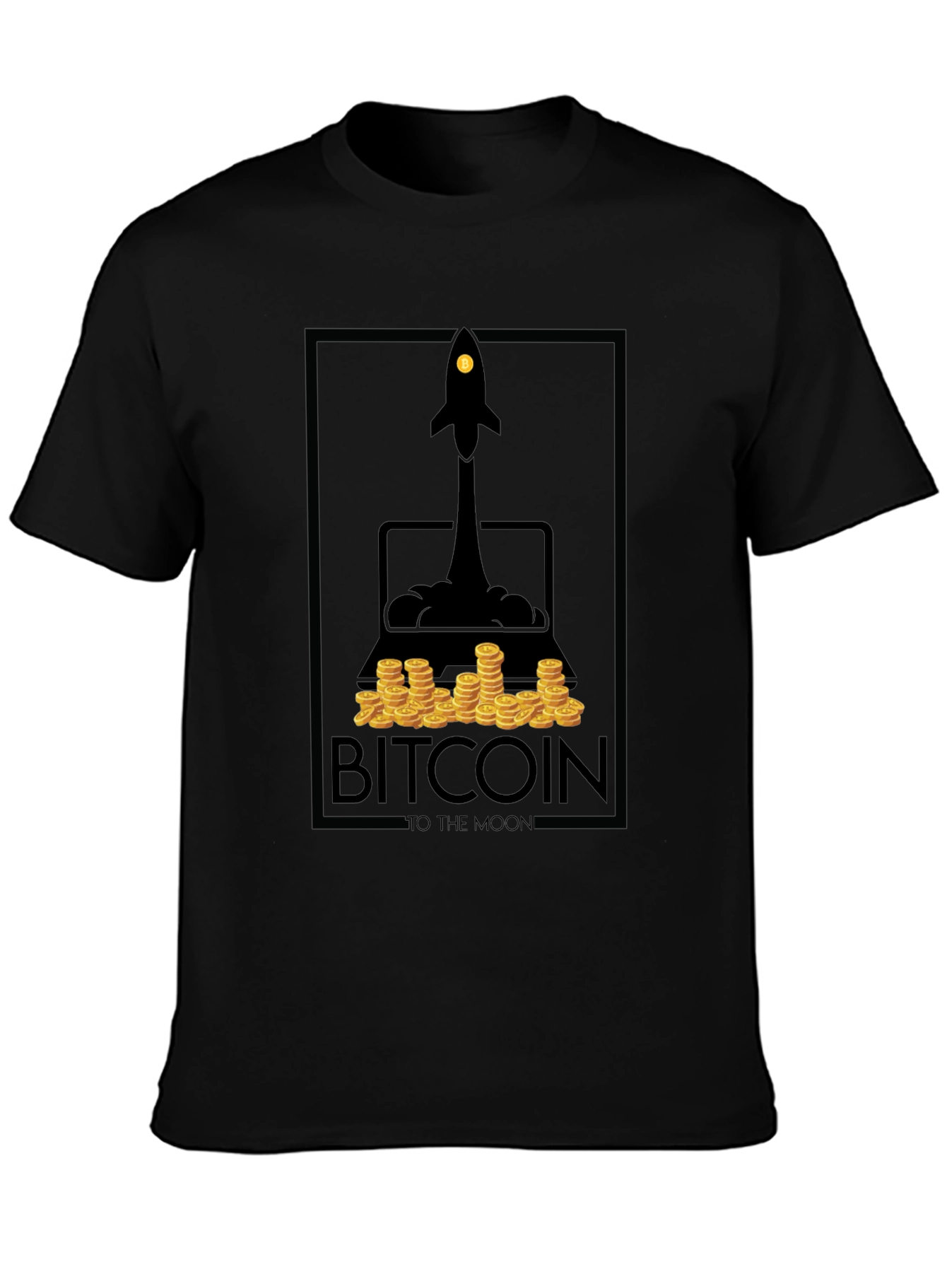 Camiseta Bitcoin To The Moon - Diseño Cripto