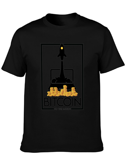 Camiseta Bitcoin To The Moon - Diseño Cripto
