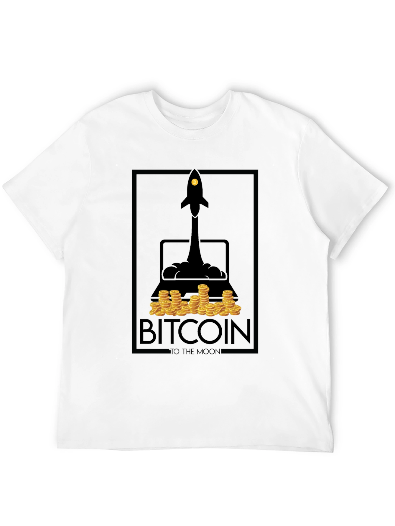 Camiseta Bitcoin To The Moon - Diseño Cripto