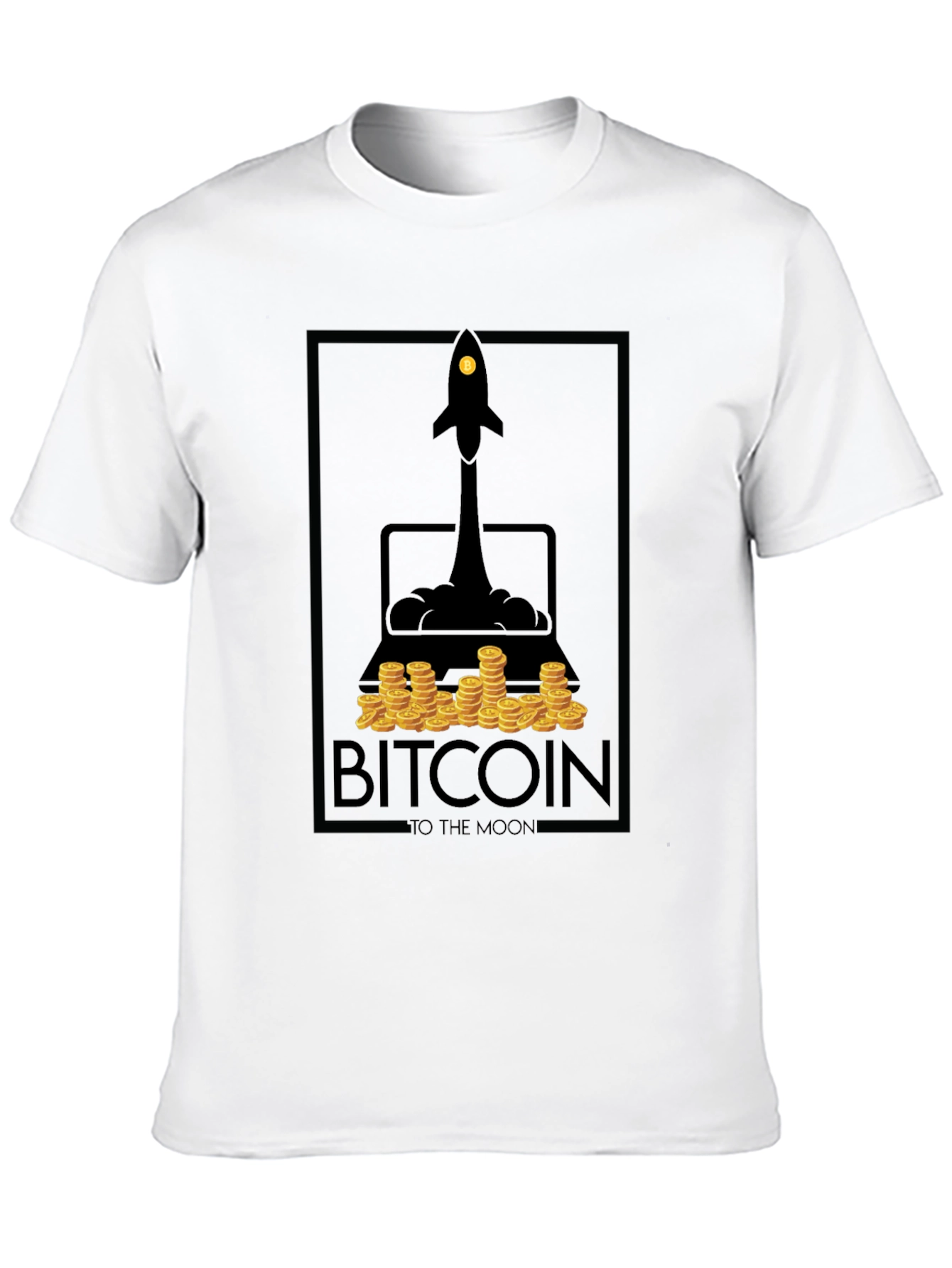 Camiseta Bitcoin To The Moon - Diseño Cripto