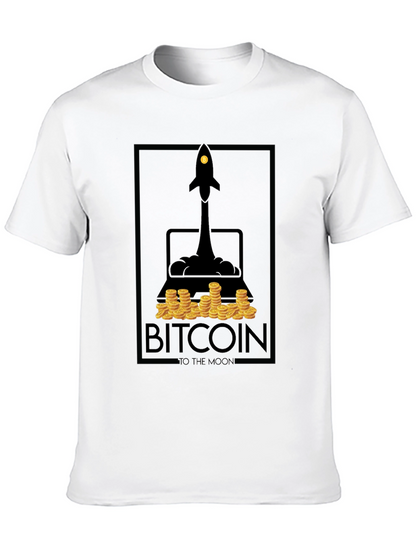 Camiseta Bitcoin To The Moon - Diseño Cripto