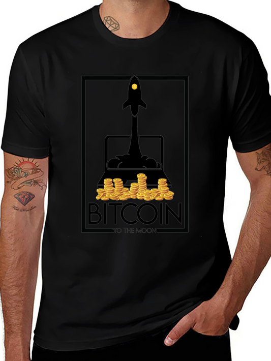 Camiseta Bitcoin To The Moon - Diseño Cripto