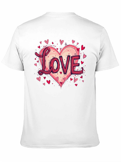 Camiseta Negra Love Corazón San Valentín