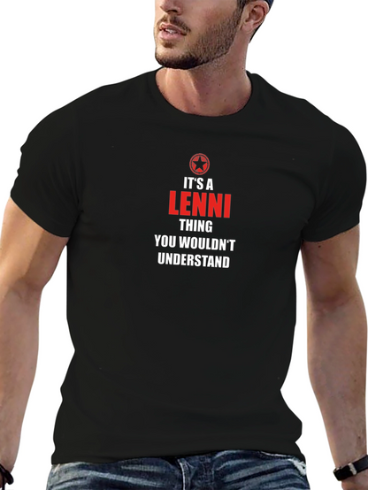 Camiseta Negra Es Cosa De Lenni