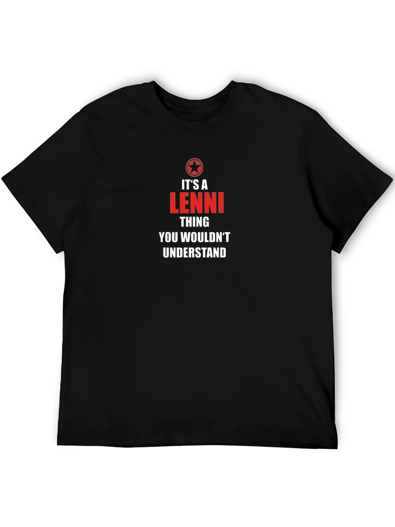 Camiseta Negra Es Cosa De Lenni