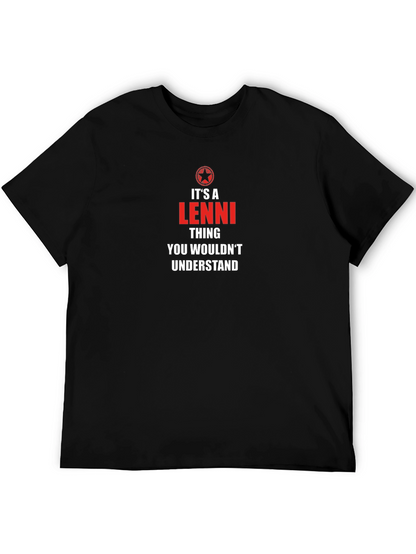 Camiseta Negra Es Cosa De Lenni