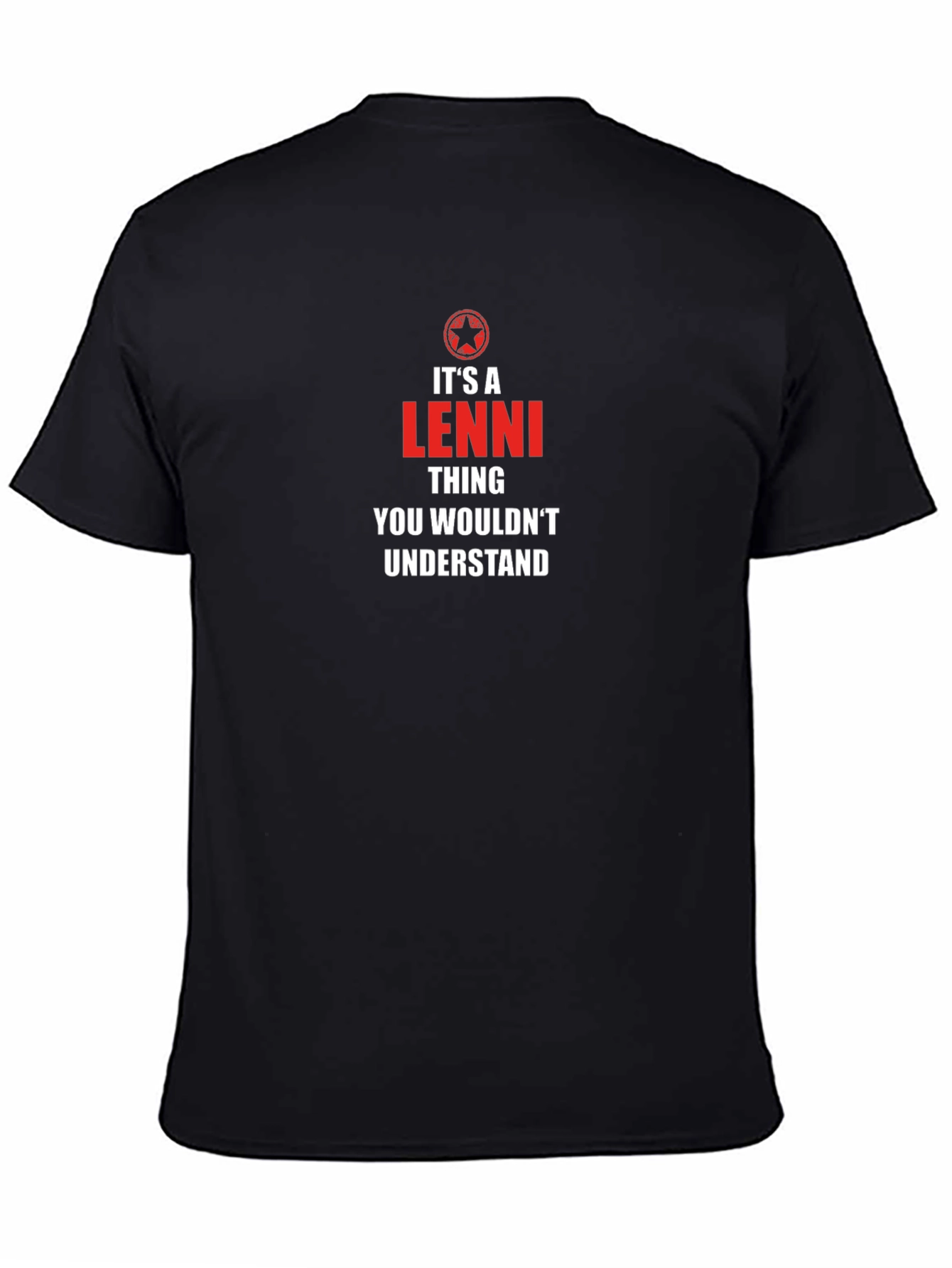 Camiseta Negra Es Cosa De Lenni