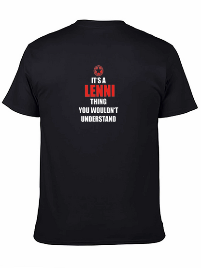 Camiseta Negra Es Cosa De Lenni