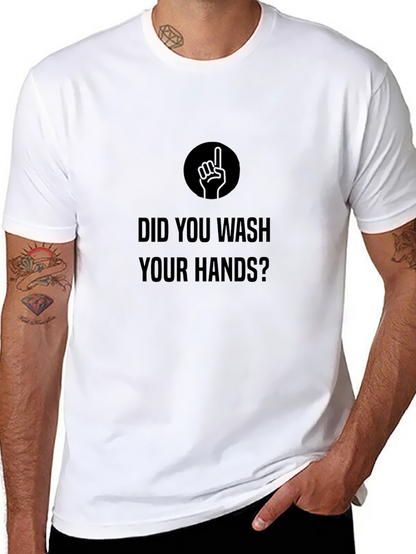 Camiseta Negra: ¿Lavaste tus Manos?