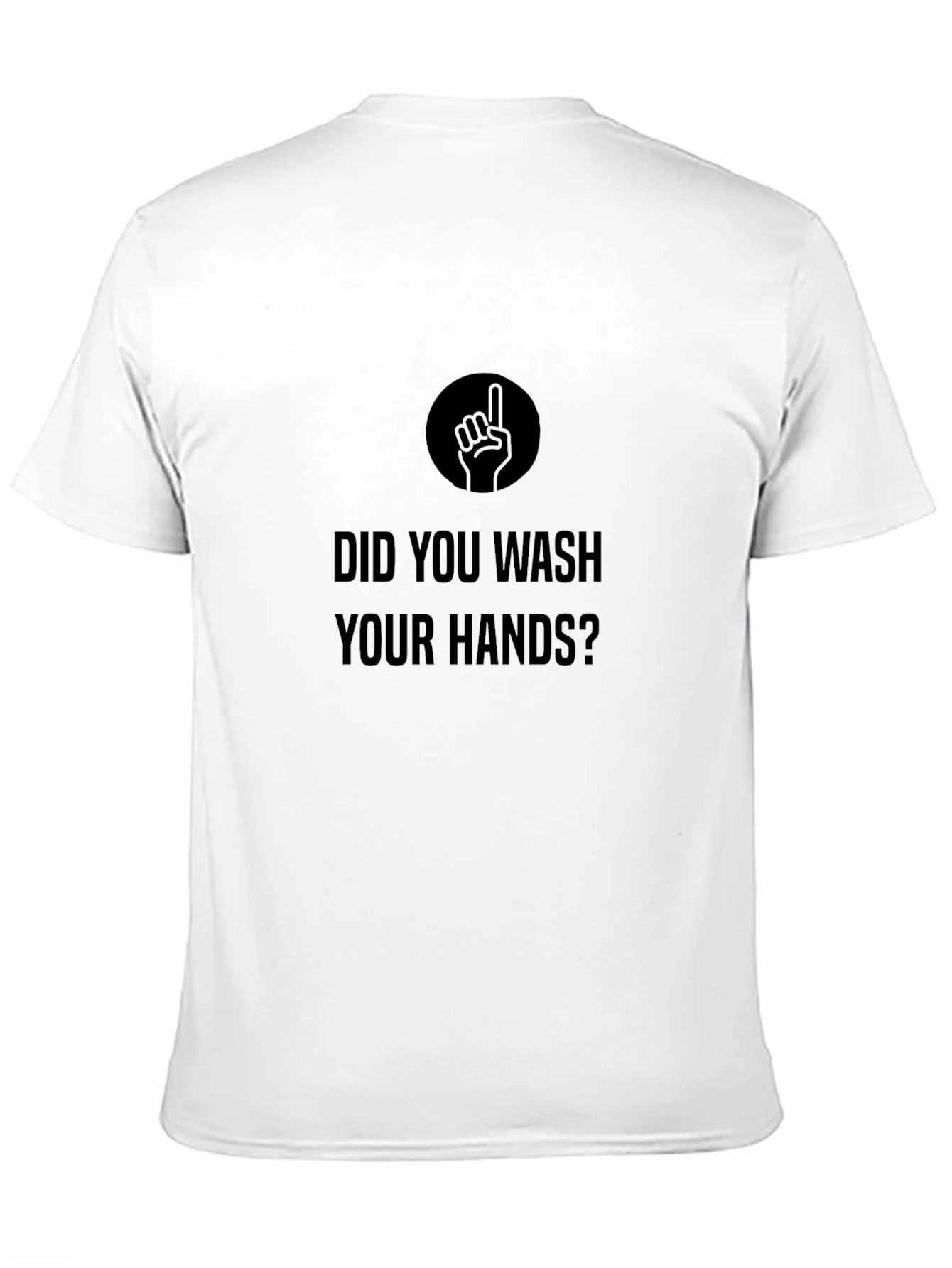 Camiseta Negra: ¿Lavaste tus Manos?