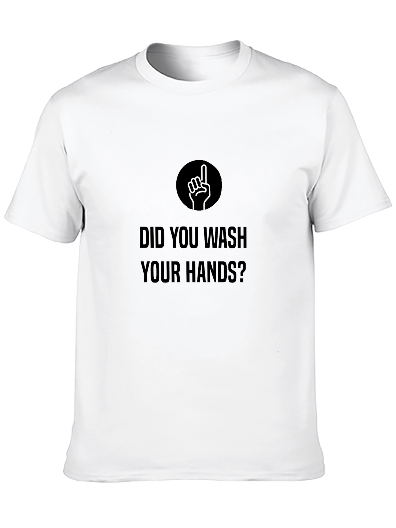 Camiseta Negra: ¿Lavaste tus Manos?
