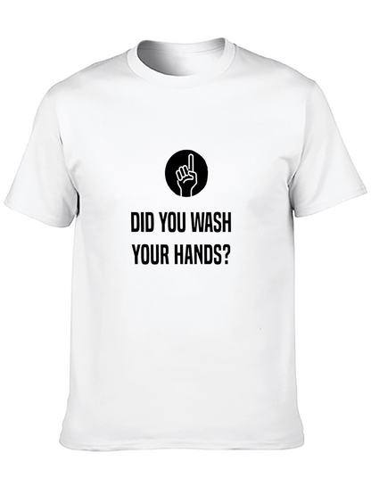 Camiseta Negra: ¿Lavaste tus Manos?