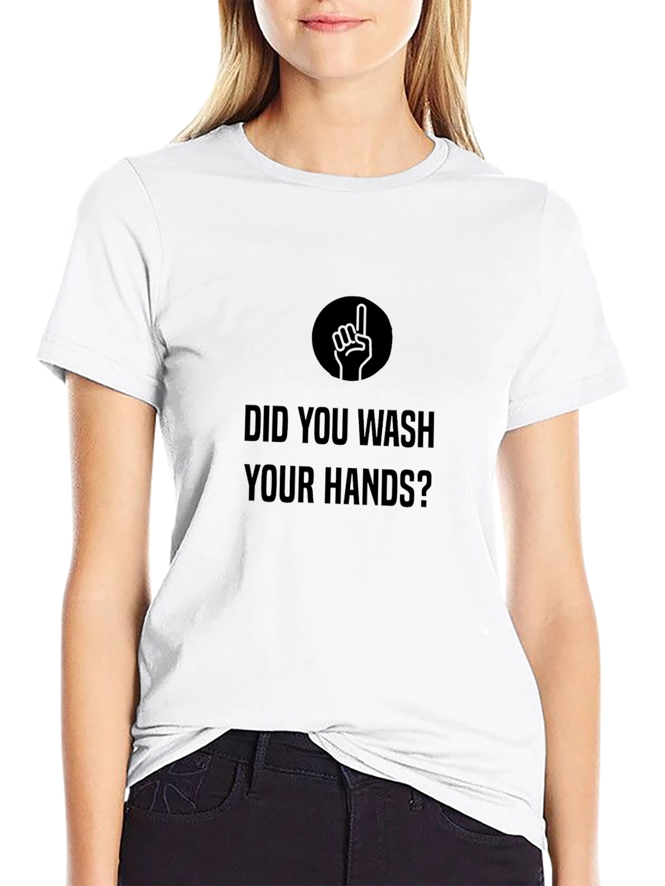 Camiseta Negra: ¿Lavaste tus Manos?
