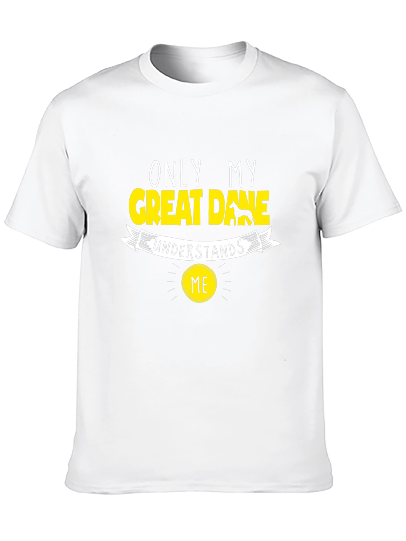 Camiseta Negra Only My Great Dane Understands Me