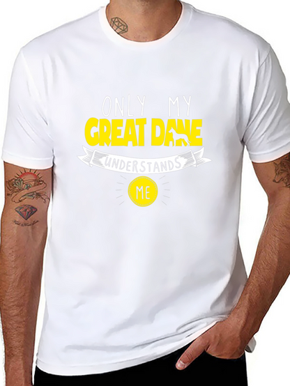Camiseta Negra Only My Great Dane Understands Me