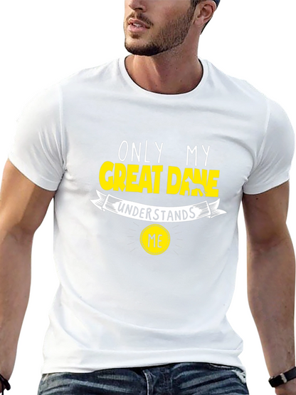 Camiseta Negra Only My Great Dane Understands Me