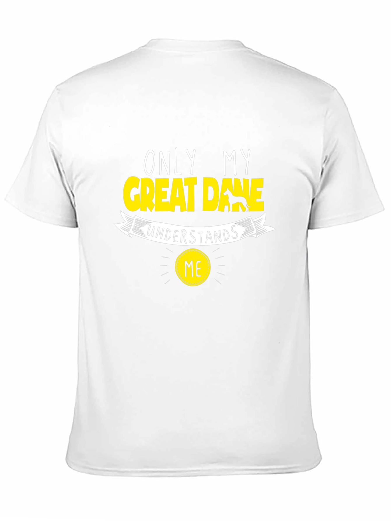 Camiseta Negra Only My Great Dane Understands Me