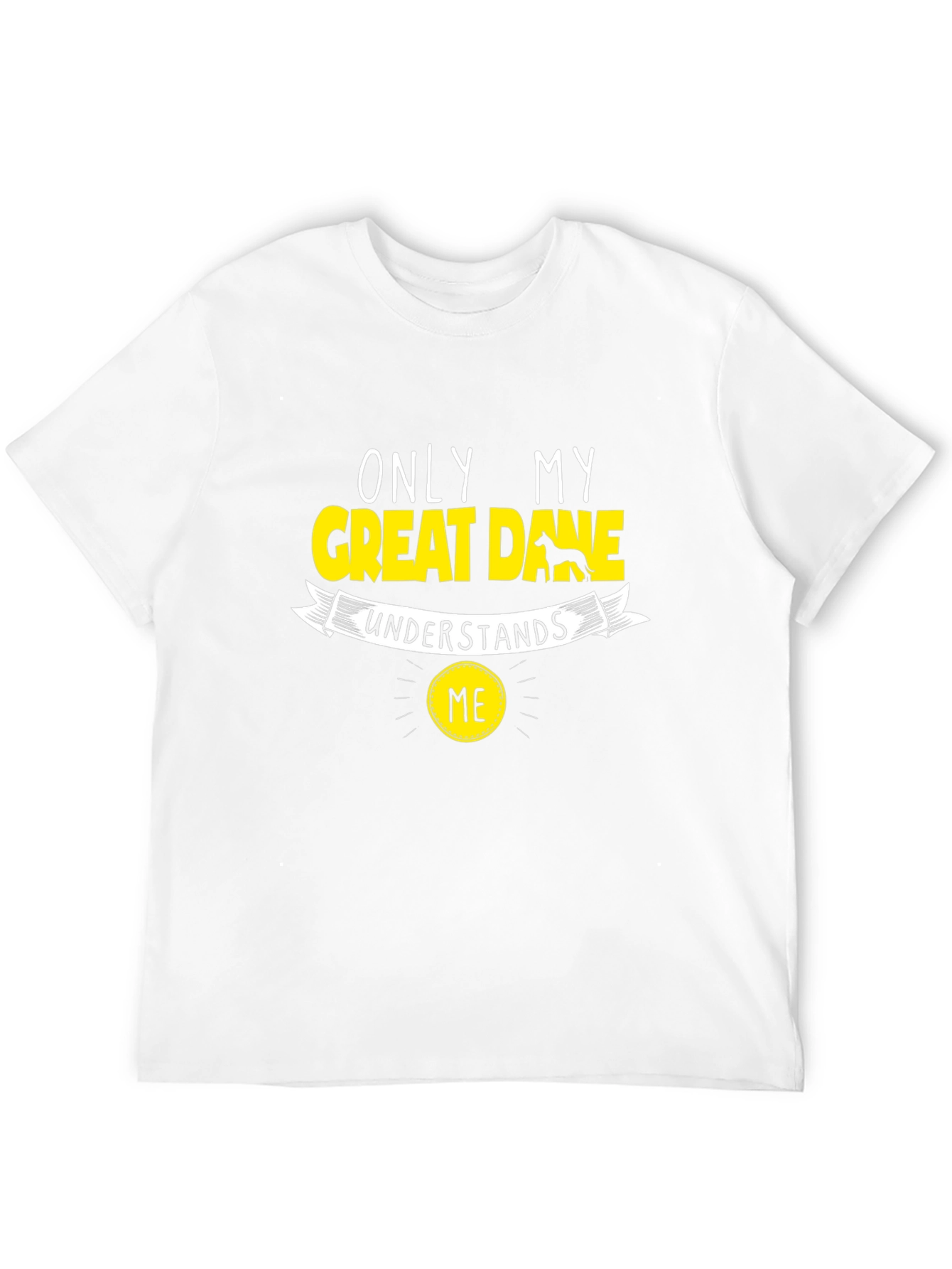 Camiseta Negra Only My Great Dane Understands Me