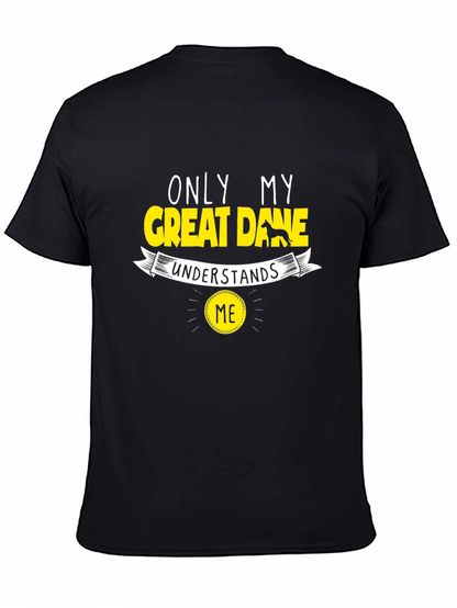 Camiseta Negra Only My Great Dane Understands Me
