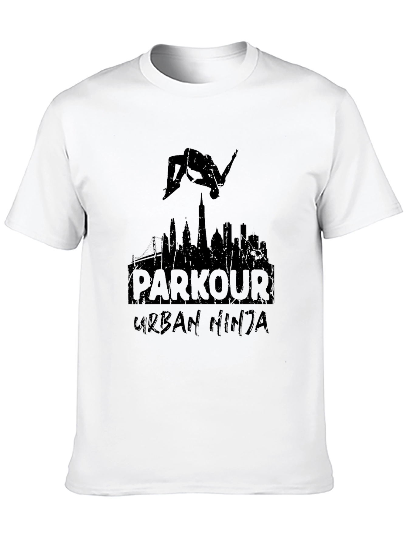 Camiseta Negra Parkour Urban Ninja