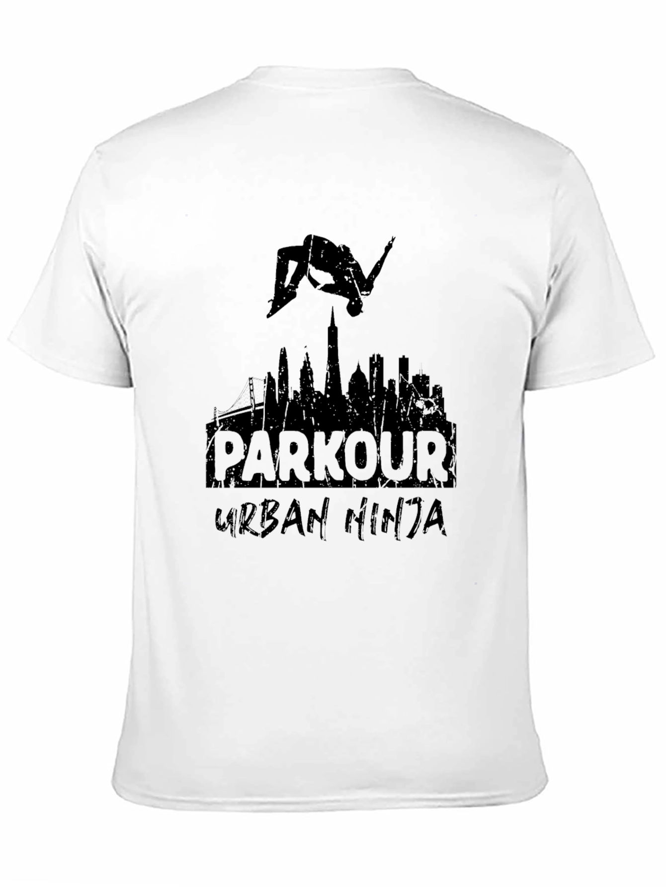 Camiseta Negra Parkour Urban Ninja