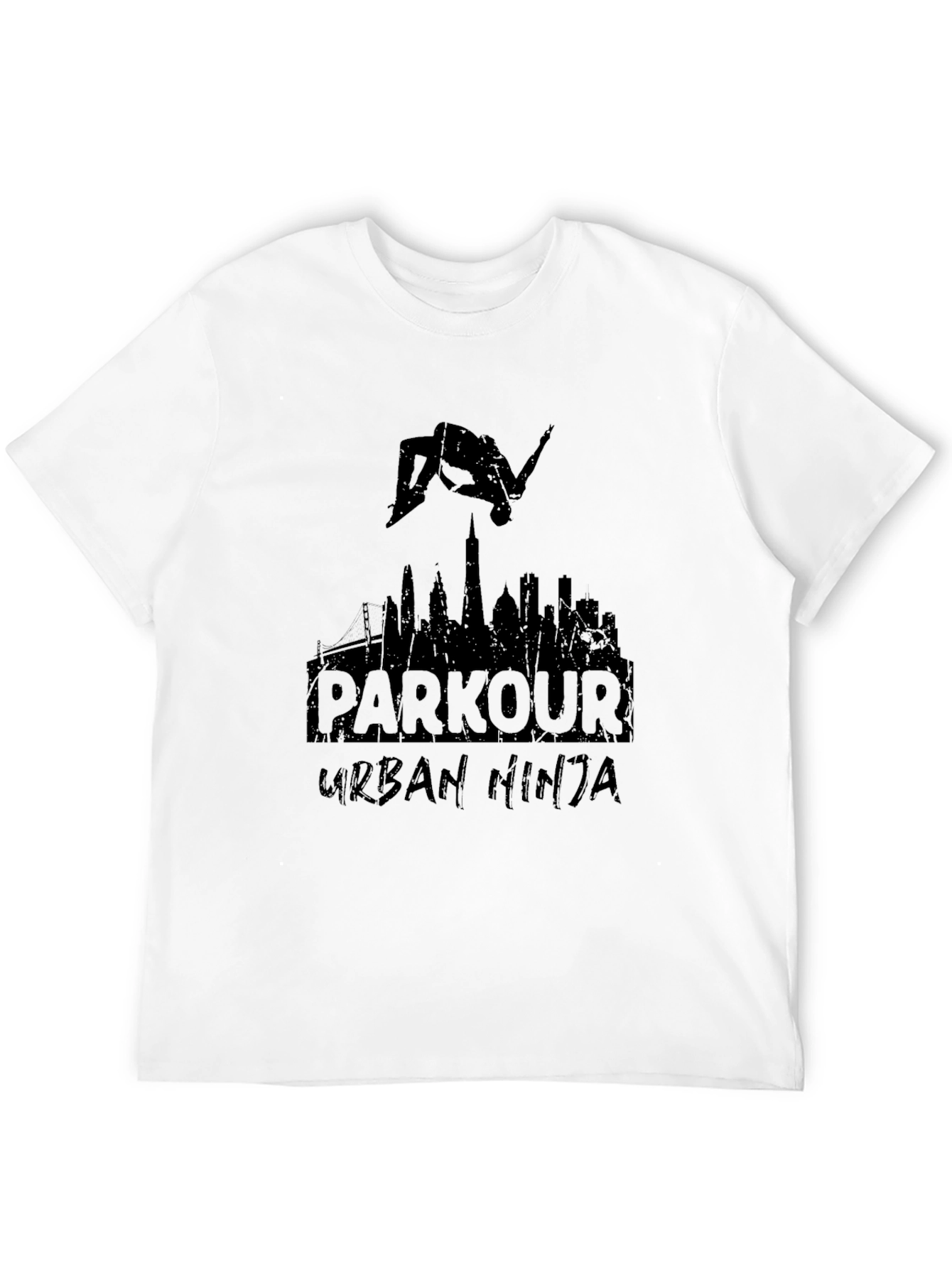 Camiseta Negra Parkour Urban Ninja