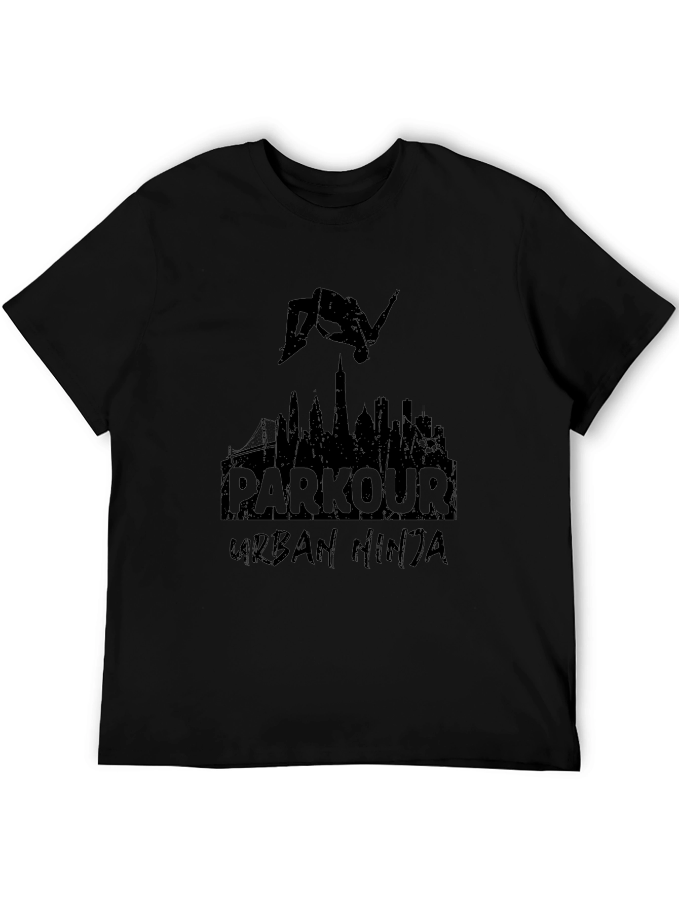 Camiseta Negra Parkour Urban Ninja