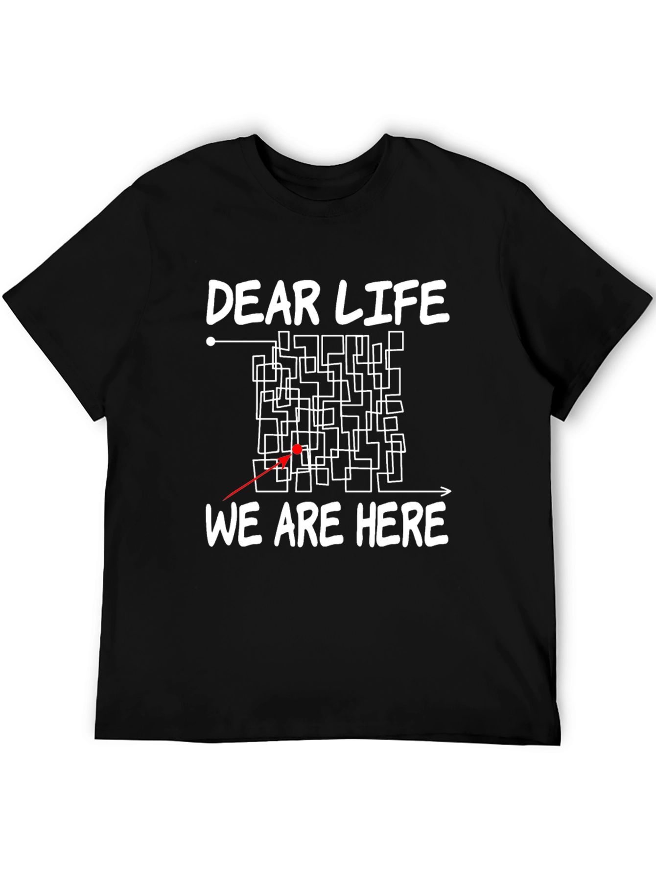 Camiseta Negra Dear Life We Are Here