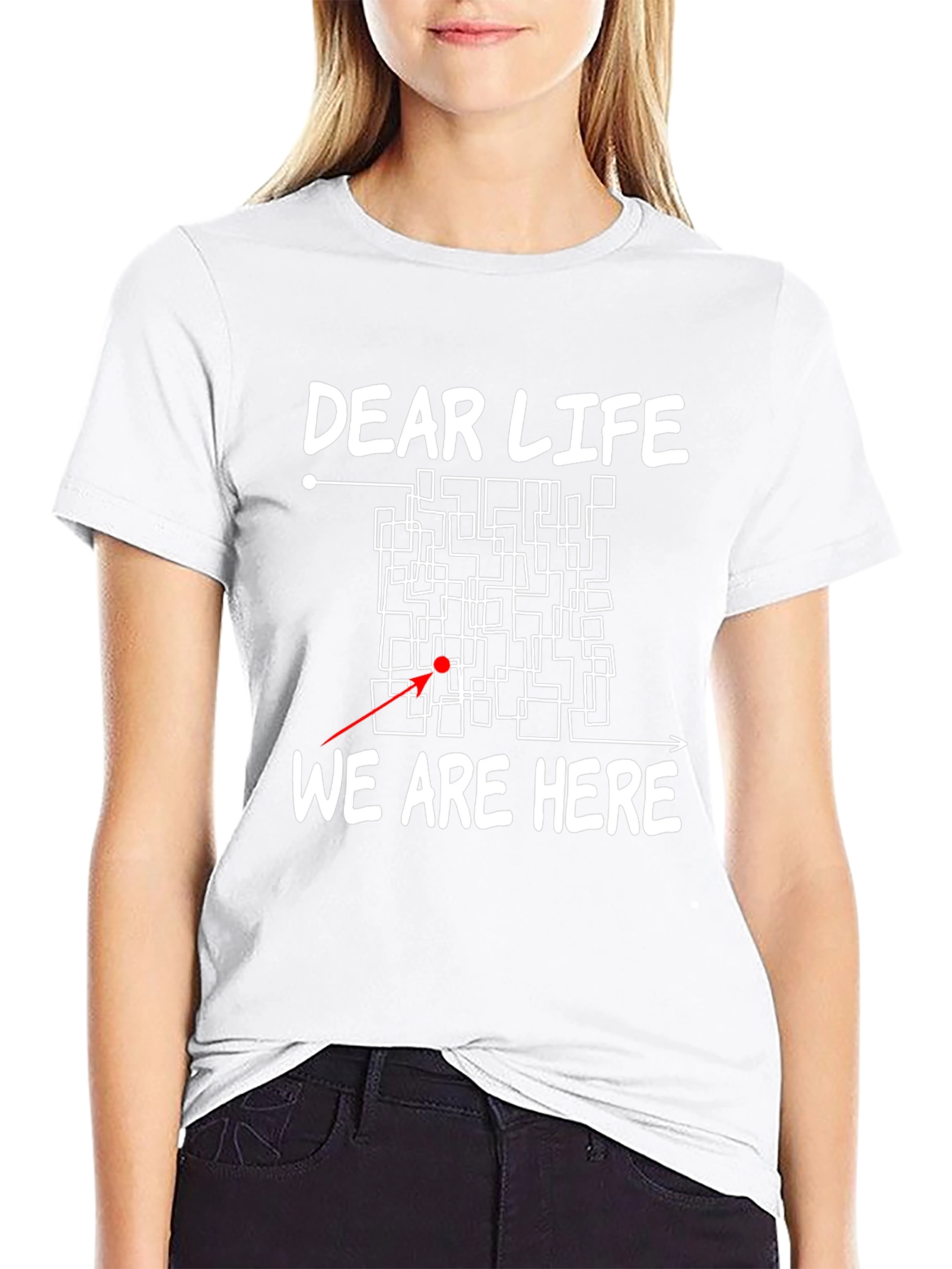 Camiseta Negra Dear Life We Are Here