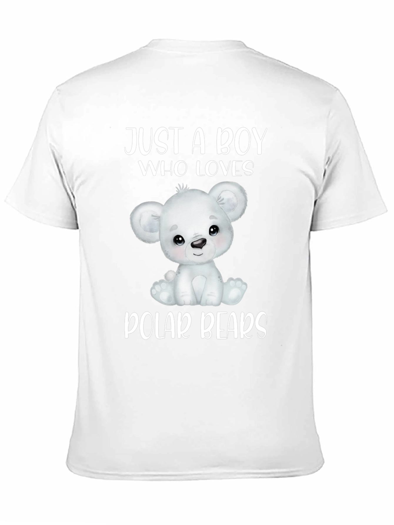 Camiseta Negra: Un Chico Que Ama Osos Polares