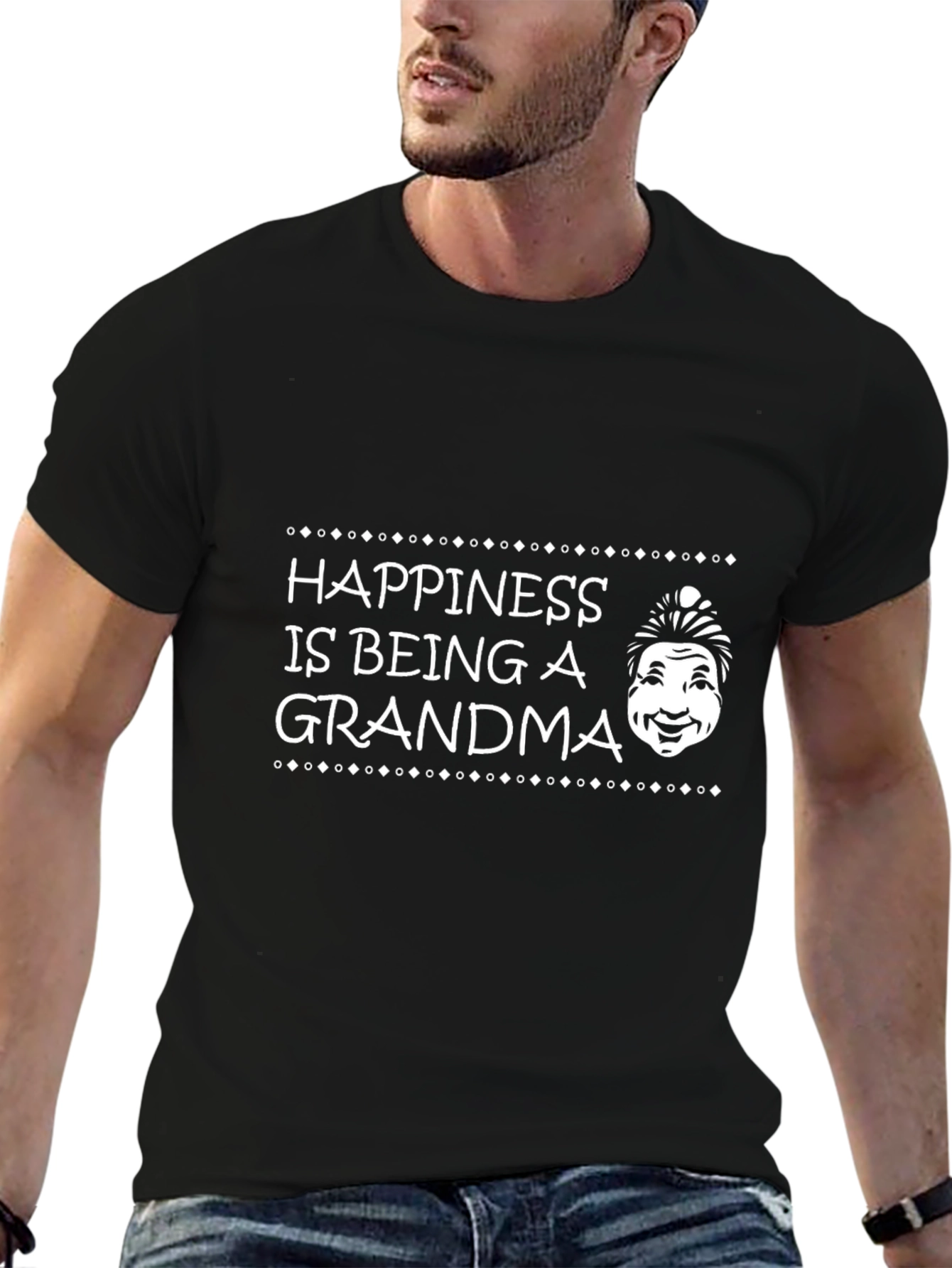 Camiseta Negra: Felicidad es Ser Abuela