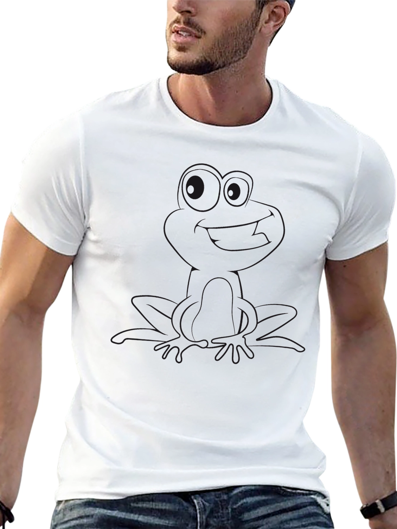 Camiseta Negra Clásica Hombre