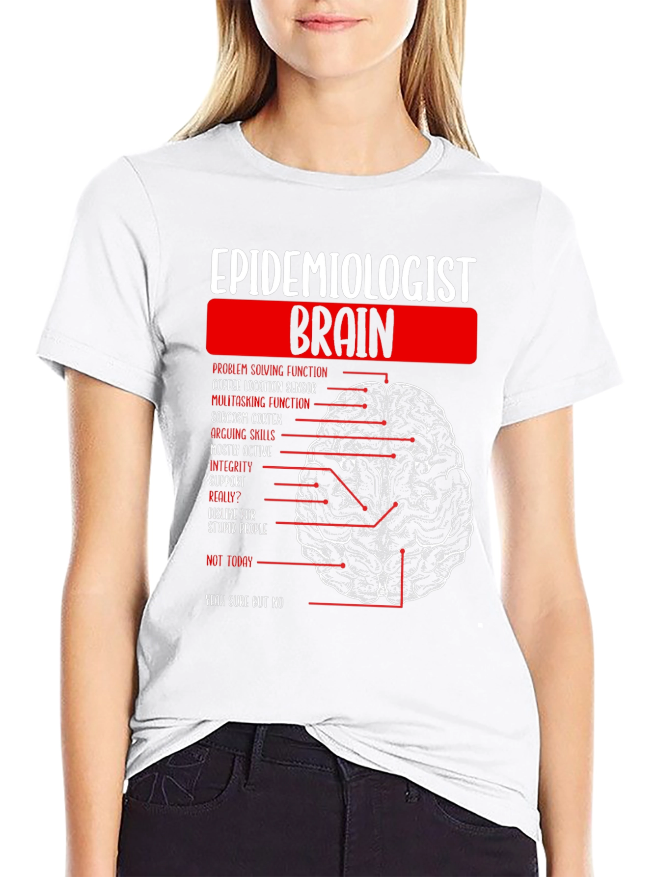 Camiseta Epidemiologista Cerebro Divertida
