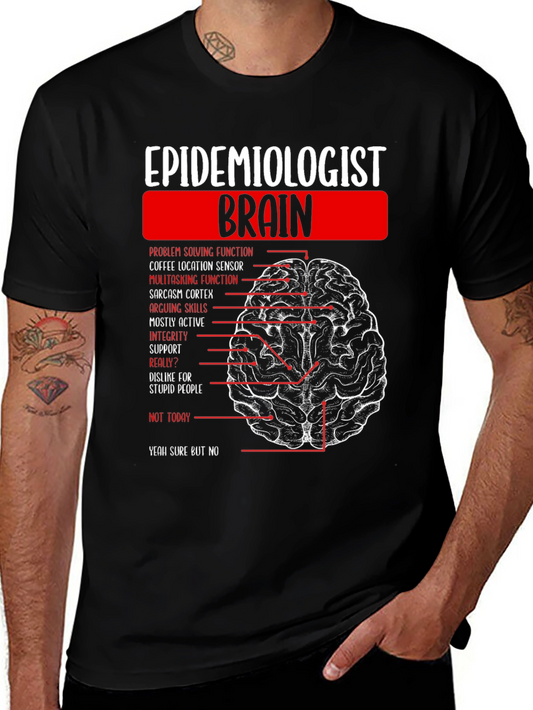 Camiseta Epidemiologista Cerebro Divertida