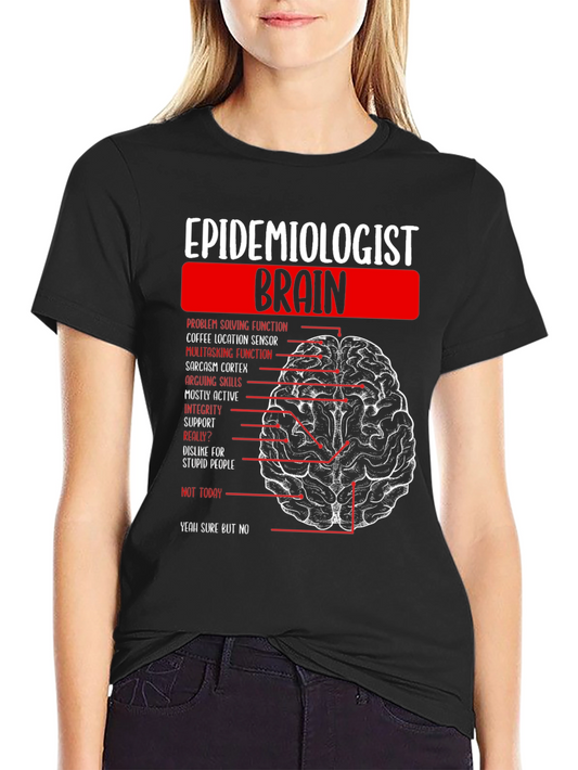 Camiseta Epidemiologista Cerebro Divertida