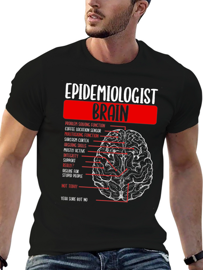 Camiseta Epidemiologista Cerebro Divertida