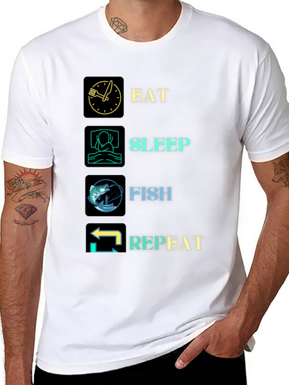 Camiseta Pesca: Come Duerme Pesca Repite