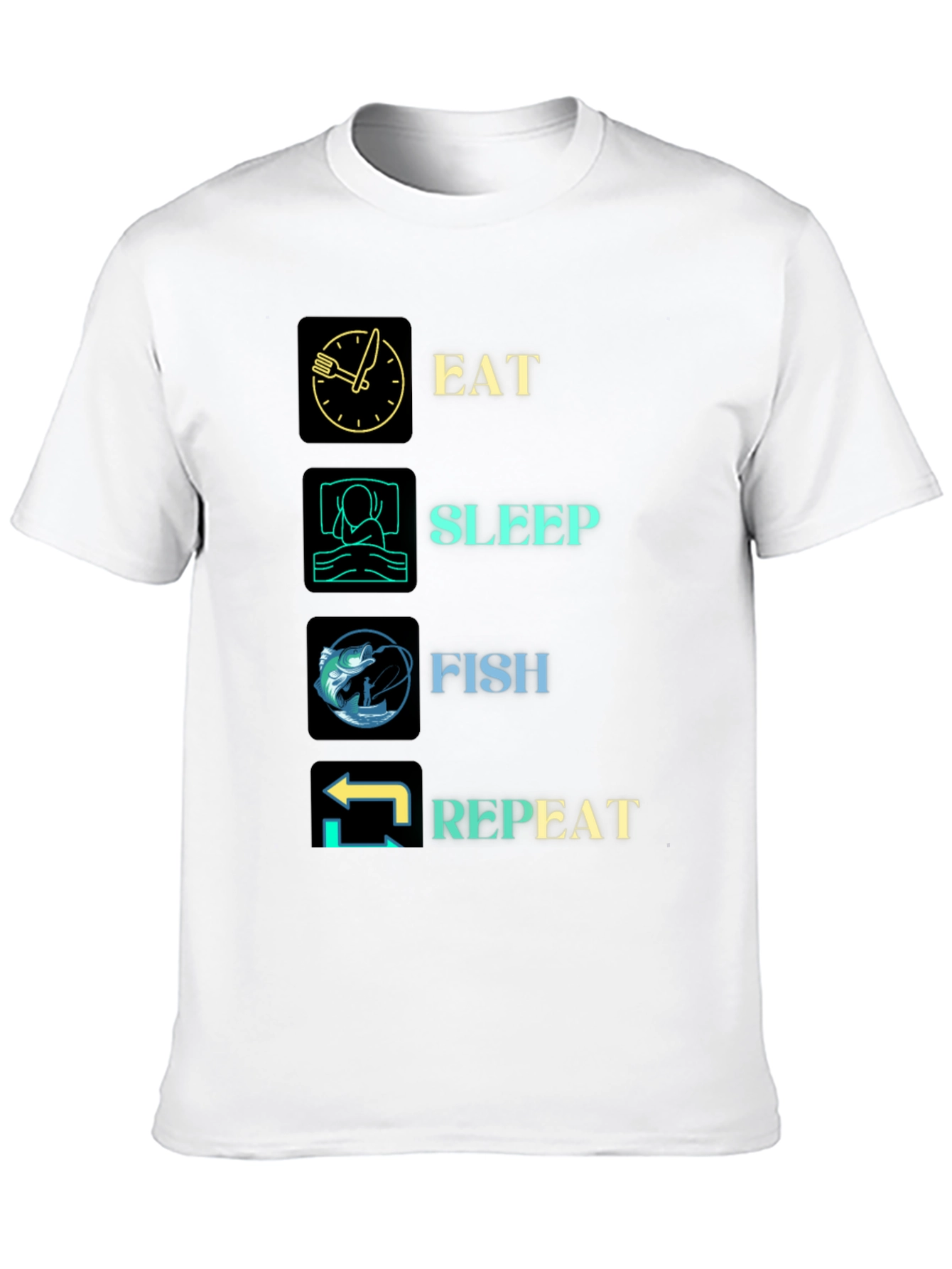 Camiseta Pesca: Come Duerme Pesca Repite