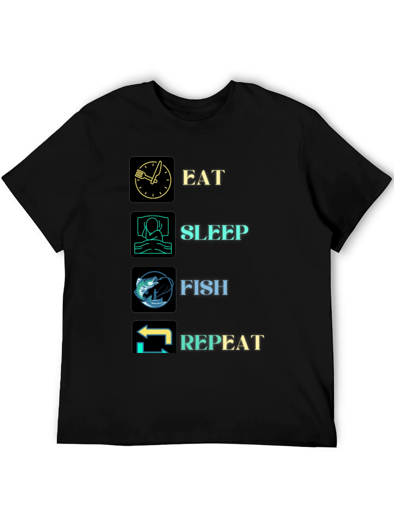 Camiseta Pesca: Come Duerme Pesca Repite