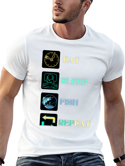 Camiseta Pesca: Come Duerme Pesca Repite