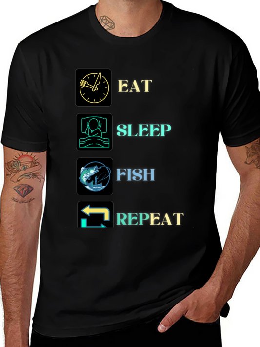 Camiseta Pesca: Come Duerme Pesca Repite