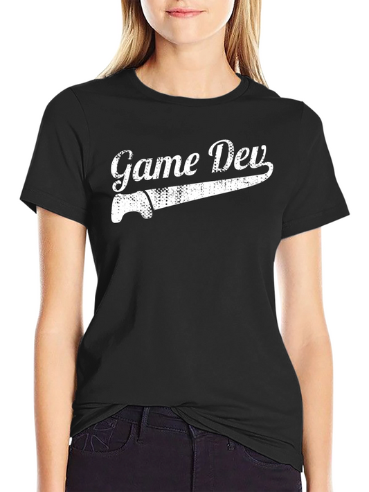 Camiseta Negra Game Dev con Diseño Original