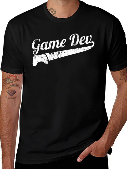 Camiseta Negra Game Dev con Diseño Original