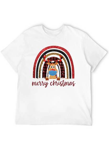 Camiseta Navideña Reno Enmascarado