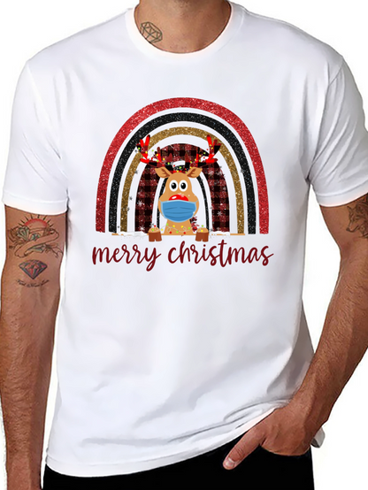 Camiseta Navideña Reno Enmascarado