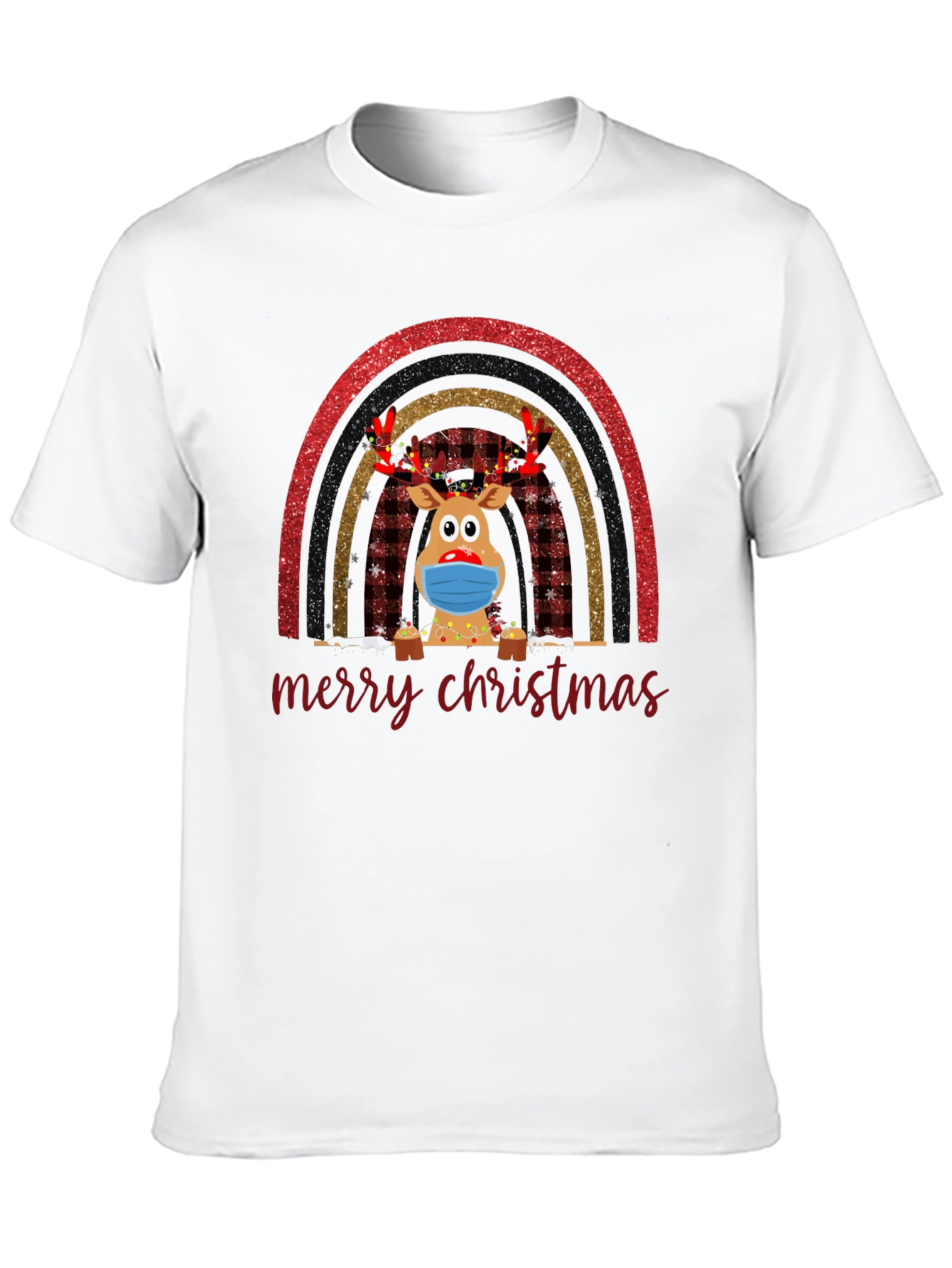 Camiseta Navideña Reno Enmascarado