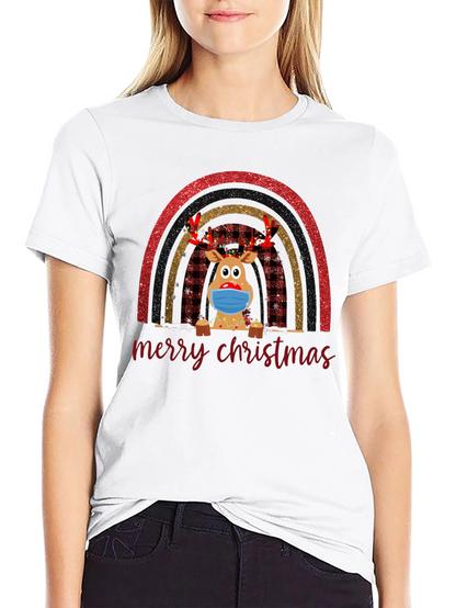 Camiseta Navideña Reno Enmascarado