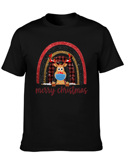 Camiseta Navideña Reno Enmascarado