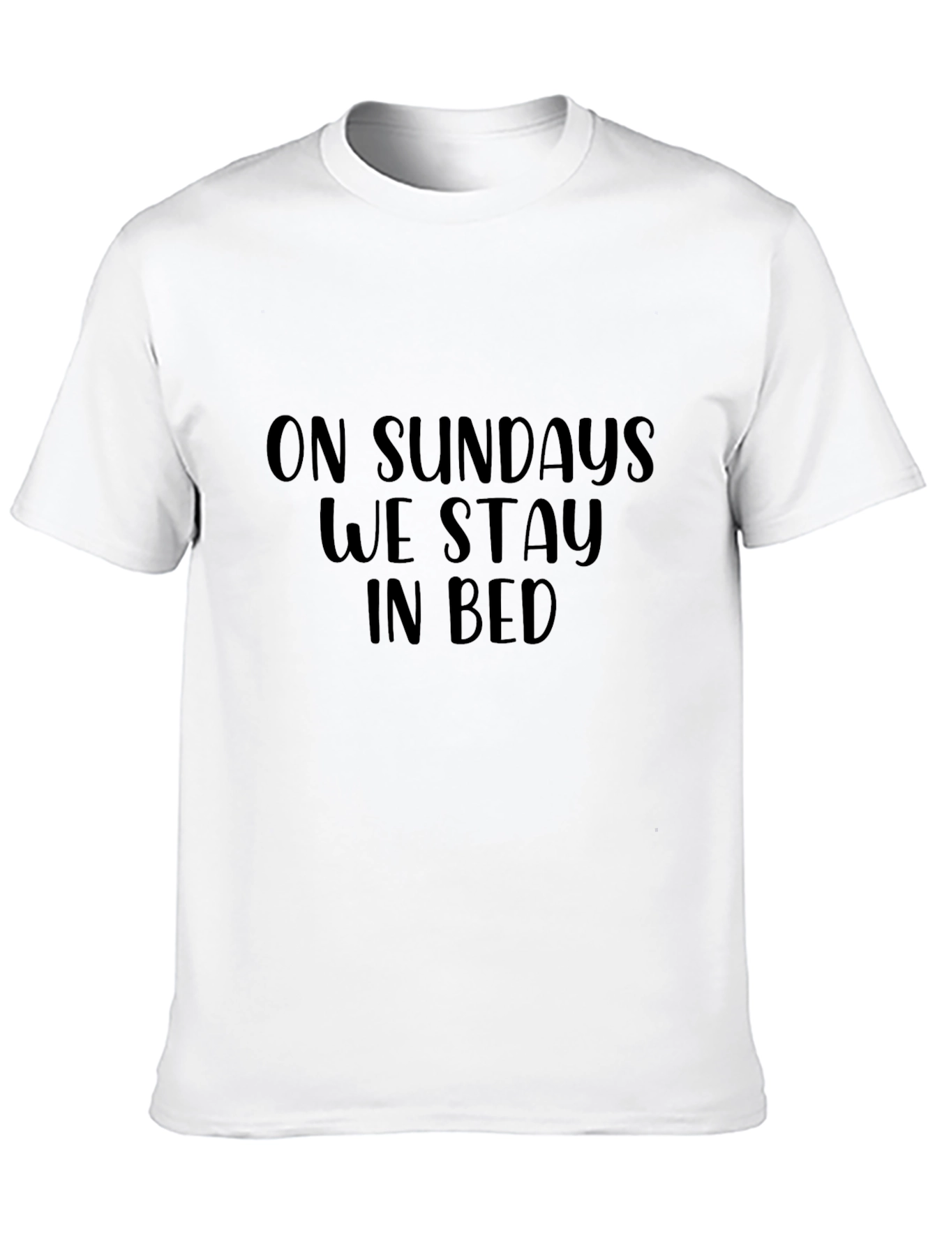 Camiseta Negra: Domingos en la Cama