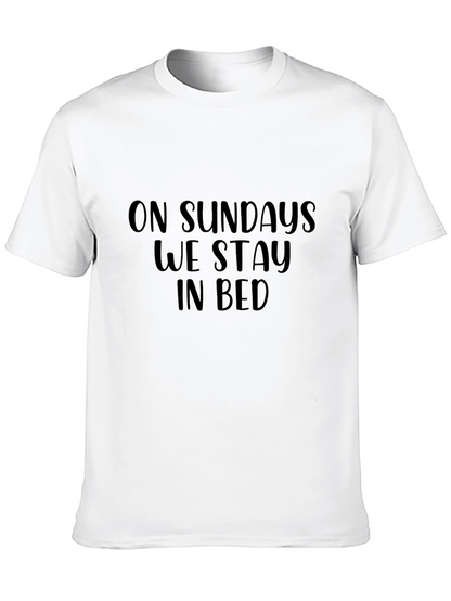 Camiseta Negra: Domingos en la Cama